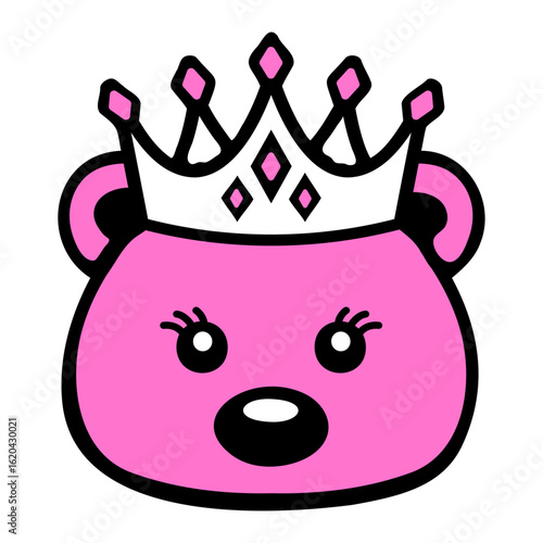 Bear Teddy Queen Princess Crown Cute Ruler Royal