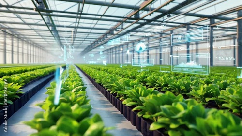 Smart agriculture in a modern greenhouse monitoring and optimizing plant growth