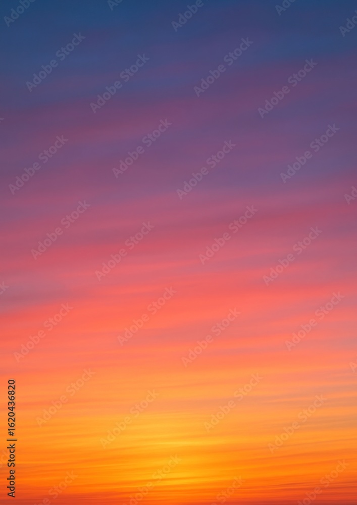 Fototapeta premium Vibrant sunset sky gradient