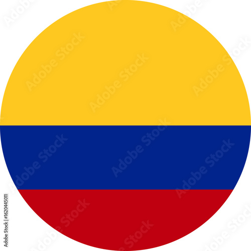 Free Download Colombia flag illustrator national of round - GFXLoad