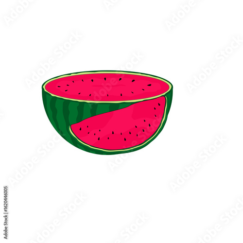 set of watermelon slices