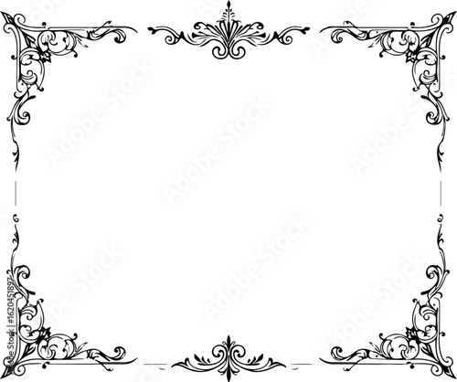 Vintage Ornamental Borders Elements – Classic Decorative Vector Set