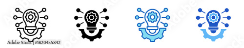 Innovation Hub  Icon Set Multiple Style Collection