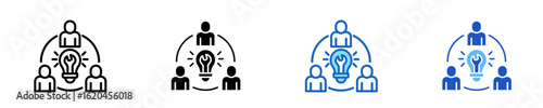 Collaboration Tools  Icon Set Multiple Style Collection