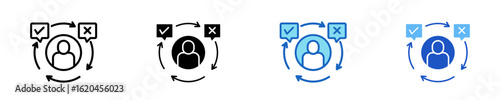 Feedback Loop  Icon Set Multiple Style Collection