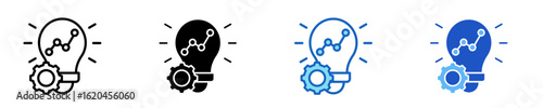 Innovation Metrics  Icon Set Multiple Style Collection
