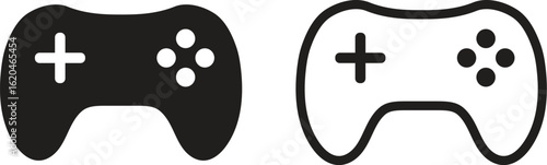 Game Controller Icons symbols in flat vector