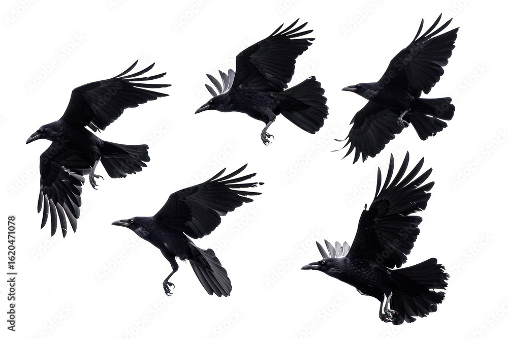 Obraz premium Flock bird crow photography.