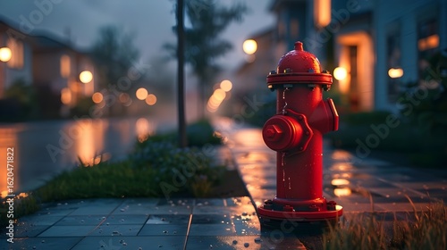 Fire Hydrant for Public Safety in Urban Neighborhood