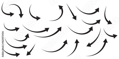 Arrow icon set, arrow icon vector . Black long up arrow icon vector . arrow pointing upward.