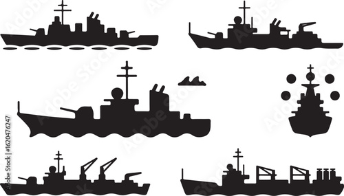 Military Ship Icons Collection