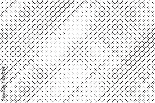 Dotted halftone texture background. Vanishing grunge gritty noise wallpaper. Monochrome pop art gradient overlay. Weathered pixelated raster comic backdrop. Vector bitmap fading subtle surface