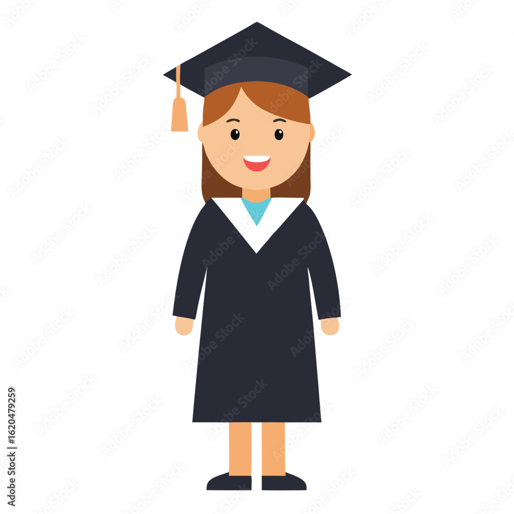 a graduate on white a graduate on white