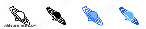 Planetary Orbit  Icon Set Multiple Style Collection