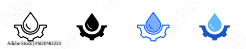 Fluid Dynamics  Icon Set Multiple Style Collection