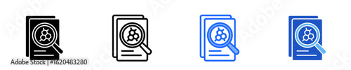 Research Paper  Icon Set Multiple Style Collection