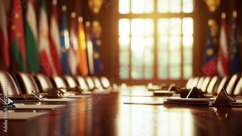 International Conference Room: Diplomacy and Global Cooperation