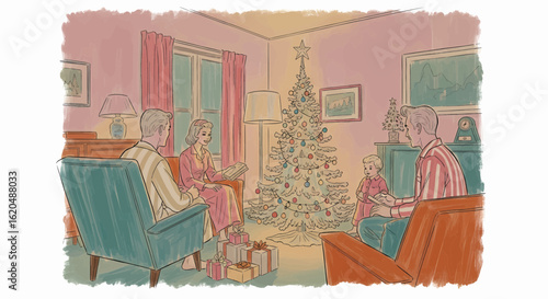 Retro Christmas Gathering