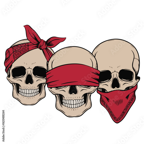 A human skull and crossbones symbol, often associated with pirates and danger, is a scary illustration of death with visible teeth and bones