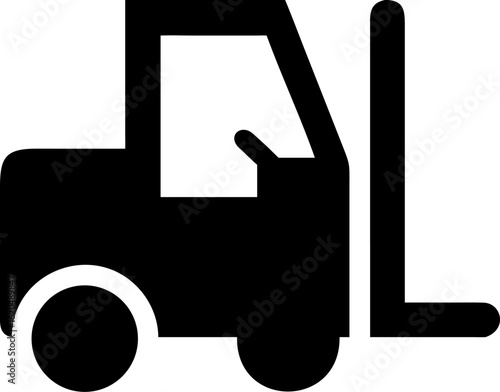 Modern Material Handling Outline – Shipping, Distribution & Heavy Equipment Vector


