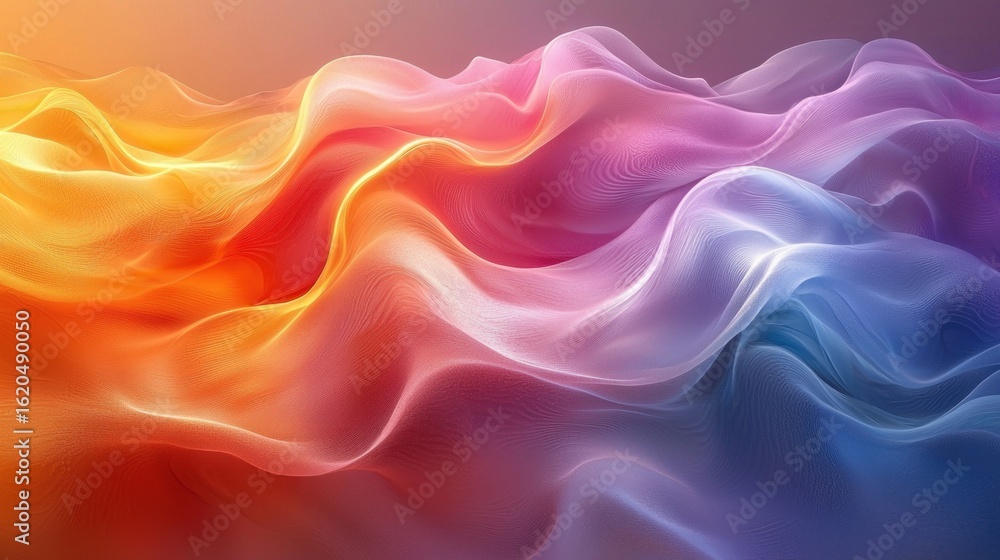 Fototapeta premium Abstract Neon Color Gradient Blurred Background with Dynamic Effect. Abstract Modern Dynamic Colors Gradient Background. Grainy Texture Background Style with Copy space.