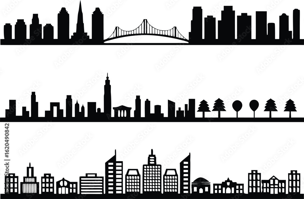 Fototapeta premium Landscape Icon Set for Creative and Professional Design. Modern Landscape Icon Set for Web and Print Projects. High Quality Landscape Icon Set for Digital Artwork. Landscape Icon Set for Apps Branding