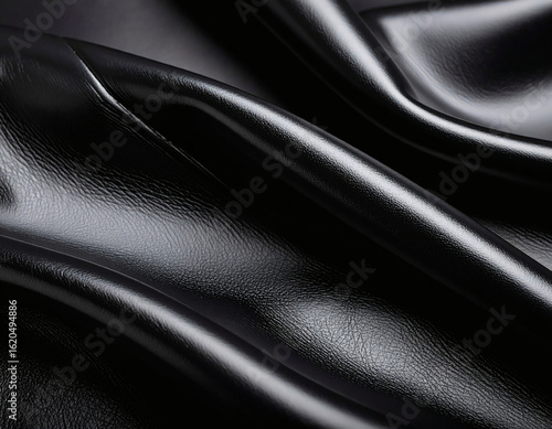 Black Leather Texture with Soft Light