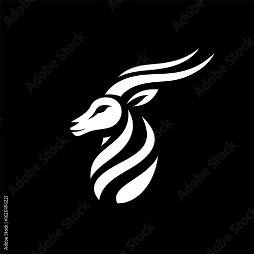 Branding Logo Featuring Blackbuck Silhouette