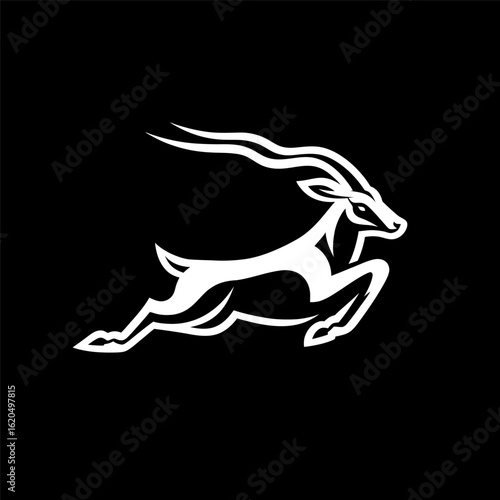 Contemporary Blackbuck Horn Logo Ideas