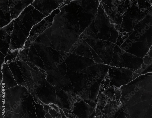 Elegant Black Marble Wall with Reflection