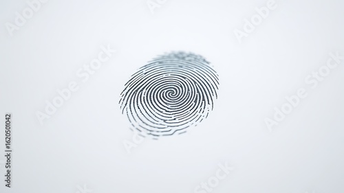 Wallpaper Mural Illustration of a detailed fingerprint shows unique patterns isolated on white background Torontodigital.ca