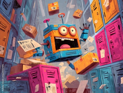 Colorful animated concept of a 