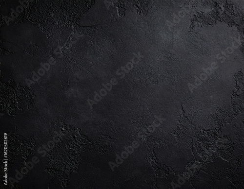Textured Black Concrete Wall with Soft Light
