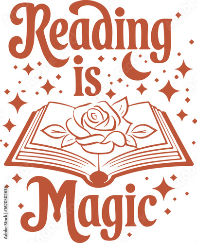Reading is magical svg