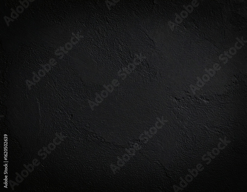 Textured Black Concrete Wall with Soft Light