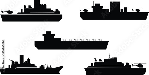 hong kong skyline with black silhouette