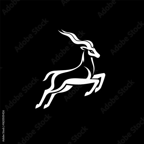 Elegant Deer Style Blackbuck Logo