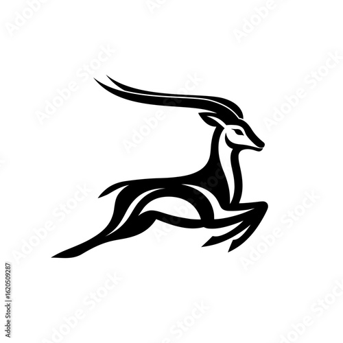 Premium Vector Logo Featuring Blackbuck