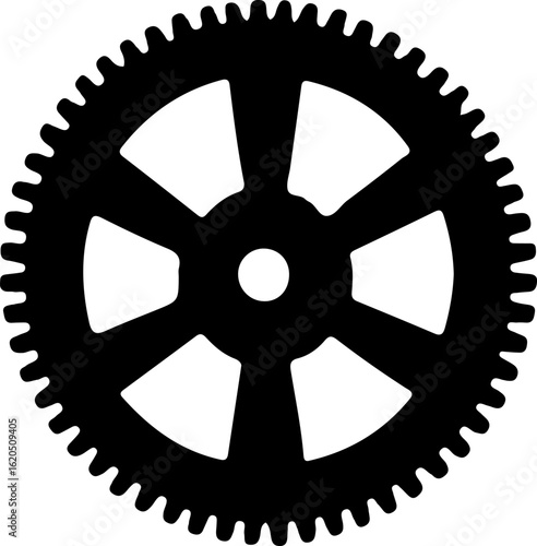 a gear icon, also known as a cogwheel or sprocket wheel. 
