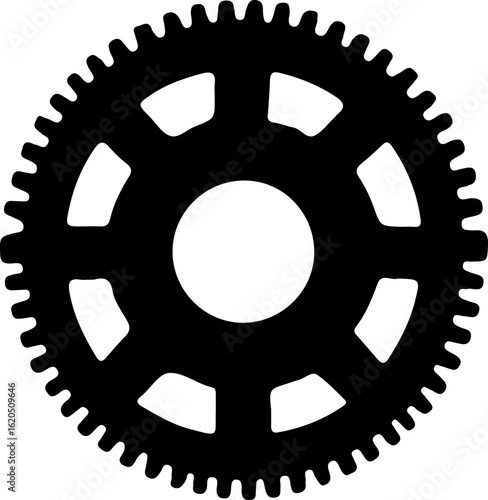 a gear icon, also known as a cogwheel or sprocket wheel. 