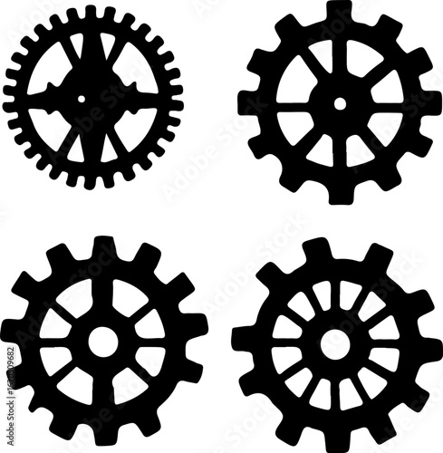 a gear icon, also known as a cogwheel or sprocket wheel. 