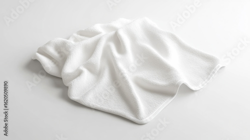 Wallpaper Mural Soft white blanket draped elegantly over a clean surface in natural light Torontodigital.ca