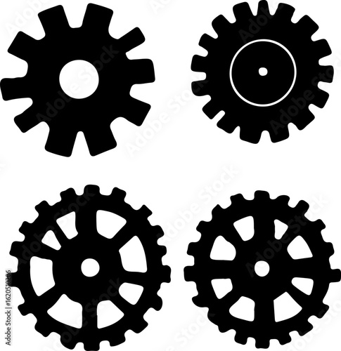 a gear icon, also known as a cogwheel or sprocket wheel. 