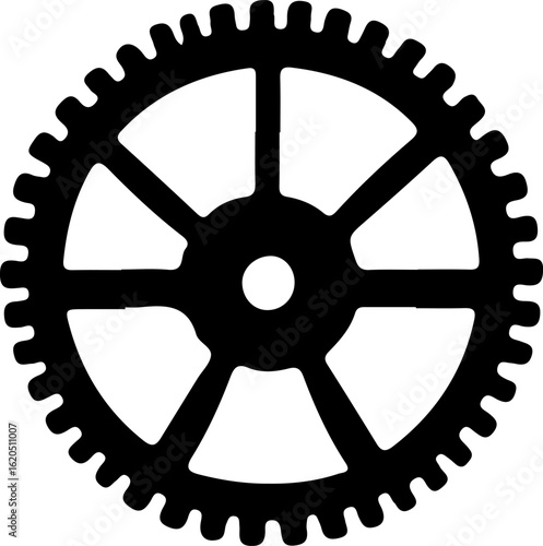 a gear icon, also known as a cogwheel or sprocket wheel. 