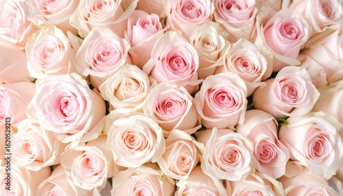 Exquisite bouquet of pink roses in full bloom, a stunning display of floral beauty