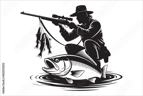 A Fisherman's Silhouette