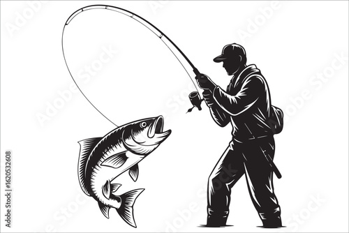 A Fisherman's Silhouette