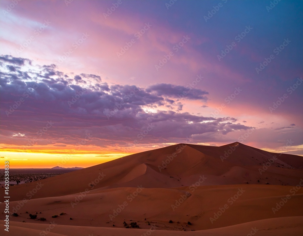 Fototapeta premium sunset over the desert