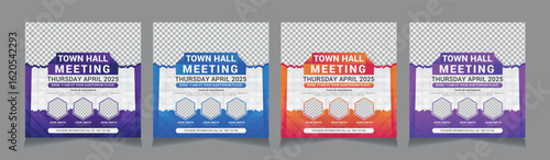Business Social Media Post Templates, Digital marketing banner template, vector illustration eps 10	