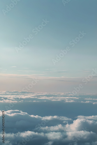 Blue sky with white clouds above